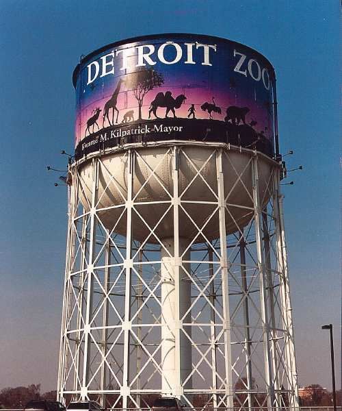 Detroit Zoo’s Water Tower Receives Anniversary Makeover with Exciting New Design