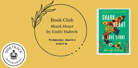 Take a Bite into ‘Shark Heart’: Join the Sidetrack Book Club in Royal Oak, Michigan!